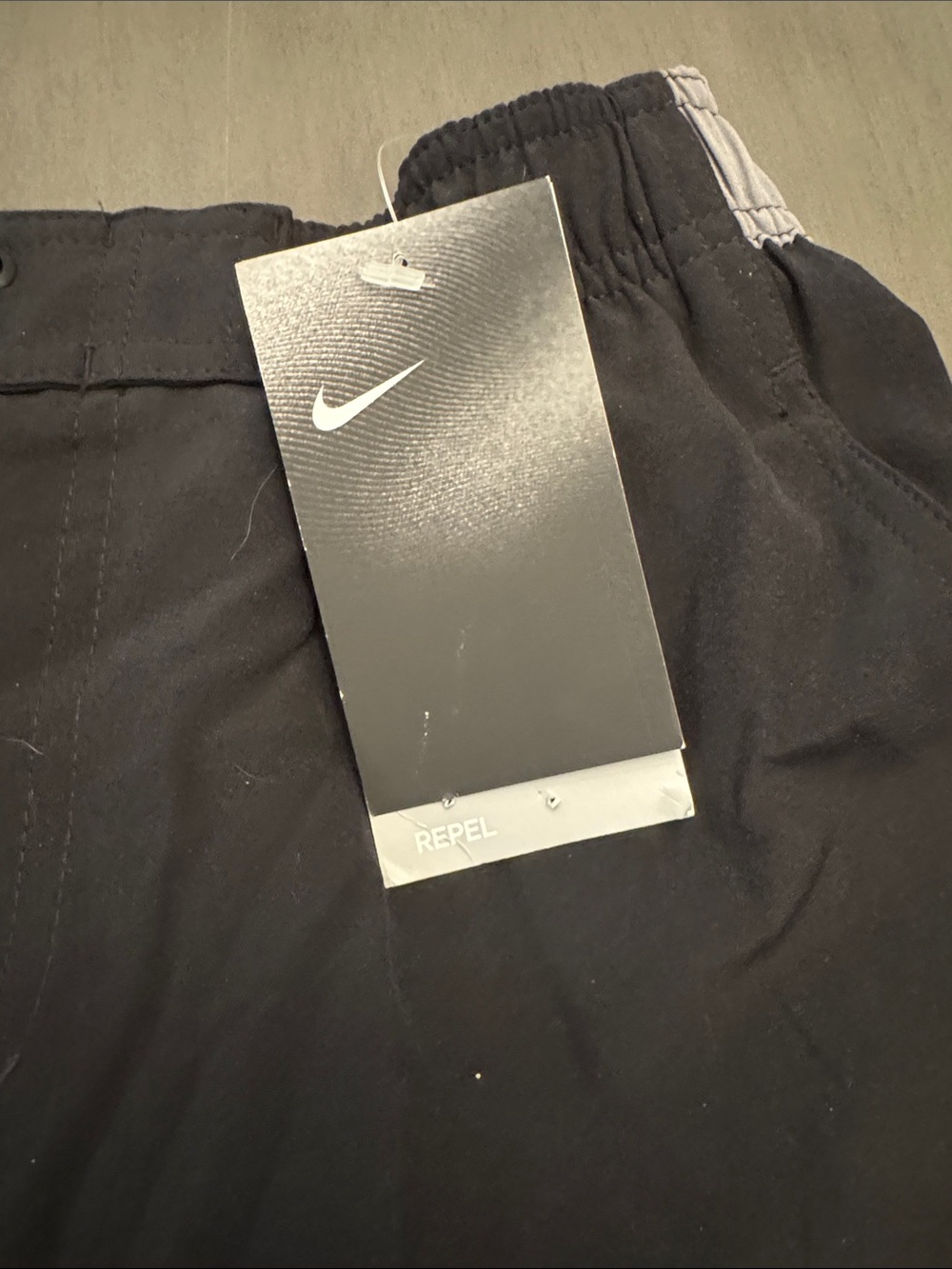 Nike Black Shorts with Light Gray Panels - Picture 3 of 4